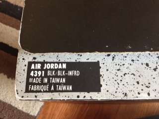 Nike Air Jordan VI Infrared 6 Black Original OG 1991 Size 11  