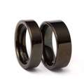 Mens Tungsten Black Carbide Flat Ring Today 