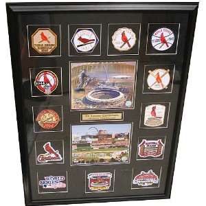   Cardinals Framed World Series Patch Collection
