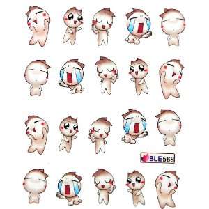   2012 latest nail stickers water transfer decals cartoon baby Beauty