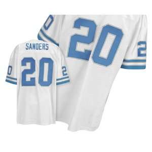  Detroit Lions #20 Sanders Light White Throwback Jerseys 