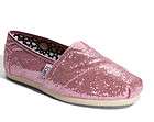 NEW TOMS SHOES WOMENS CLASSIC GLITTER PINK SIZE 7