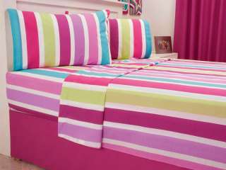 Teens Girls Stars Stripes Comforter Bedding Set Queen  