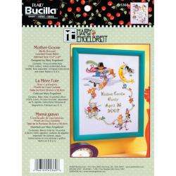 Mary Engelbreit Mother Goose Birth Record Counted Cross Stitch Kit 