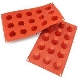   Mini Cylinder Silicone Mold/ Baking Pans (Pack of 2)  