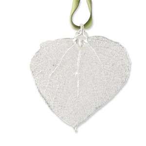  Sterling Silver Dipped Aspen Decorative Leaf Jewelry