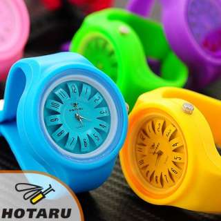 Luxury Genuin Hotaru Jelly Silicone Unisex Sport Wrist Watches Mens 