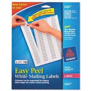  Avery® Easy Peel® White Address Labels LABEL,LASR,.5X1 