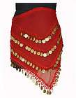 belly belle dancing costume opera hip scarf coin skirt wrap