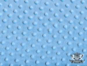 MINKY DIMPLE DOT CUDDLE TURQUOISE SEW FABRIC / 60 WIDE BY THE YARD 