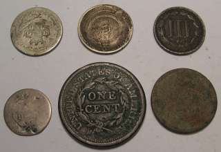 Large Cent Half Dime Mercury Three Cent Piece Seated Liberty US Type 