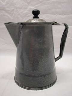 AGATE ENAMEL GRANITE WARE COFFEE TEA POT PITCHER  