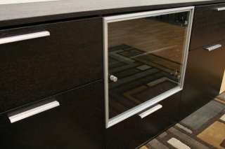Modern Wenge Buffet Table Sideboard Credenza Drawers & Cabinets