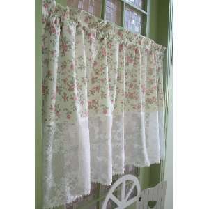  Elegant and Chic Country Flowers with Lace Cafe Curtain 