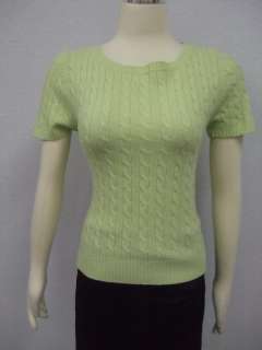 Calypso Christiane Cable Knit 100% Cashmere Sweater M  