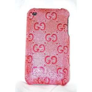  iPhone 3g 3gs Case Cover Textured Pink Hard Back 