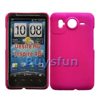 Hot Pink Hard Back COVER CASE SKIN For HTC inspire 4G  