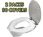 packs 30pc disposable toilet seat covers camping festival public