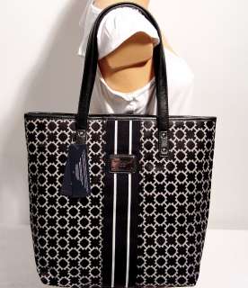 NWT Tommy Hilfiger Black Shopper Tote Handbag Bag Purse  