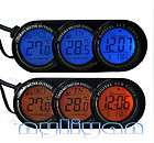 Car In/Out Thermometer LED Backlight Calendar Clock Display 12V Alarm 