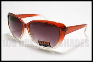 CAT EYE Womens Sunglasses Retro Style Fashion 2 Tone Frame BLACK to 