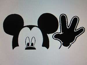 MICKEY MOUSE waving window decal sticker image graphic  