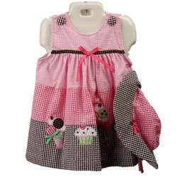 Rare Editions Newborn/ Infant Girls Checked Dress  