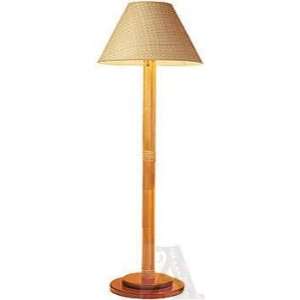  Tropical Rattan Wicker Bamboo Style Standing Floor Lamp 