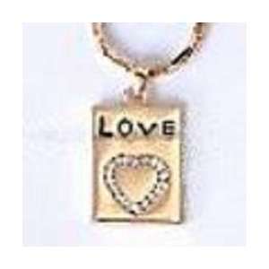  LOVE DOG TAG NECKLACE