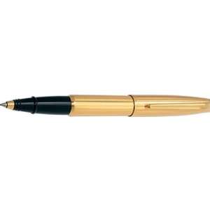   Aurora Style Gold Barrel and Gold Cap Rollerball Pen