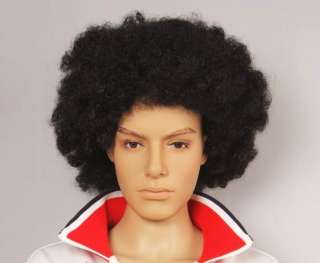   Europ Cup Football Fans Supporter Afro Wig Fancy Dress Costume Cosplay