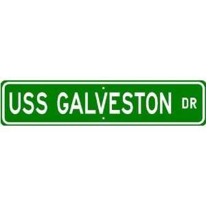 USS GALVESTON CLG 3 Street Sign   Navy 