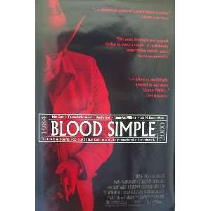 BLOOD SIMPLE   20TH ANNIVERSARY RE RELEASE Movie Poster  