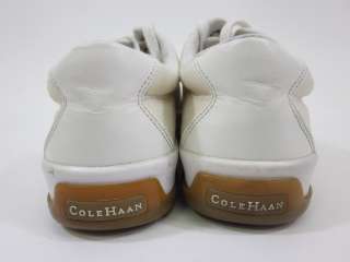 COLE HAAN White Lace Up Sneakers Shoes Sz 8.5  