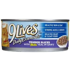  9Lives Tender Slices   Veal in Gravy   24 x 5.5 oz Pet 