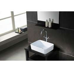 French Petite White Vessel Sink  