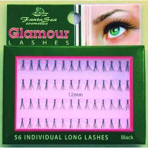  Fantasea Glamour Lashes 56 Individual Long Black Beauty