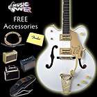 Gretsch G6136DC White Falcon Electric Guitar Double Cut With Free 