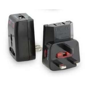  Global Travel Power Adapter with USB Charger  Players 