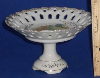 Betson Small Stemmed Compote 6 bonbon tray dish Fruit design 