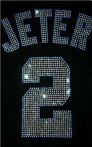 NY New York Yankees Derek Jeter Bling Jersey Tank Top T  