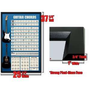  Framed Guitar Chords 3 Poster Guide Chart List Fr 8912 