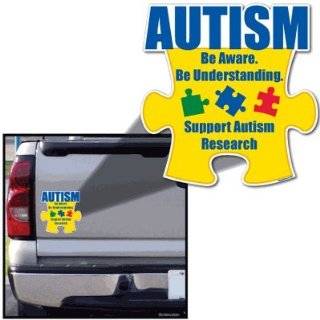   Puzzle Car Magnet 8 X 4 Autism Awareness Puzzle Piece Car Magnet