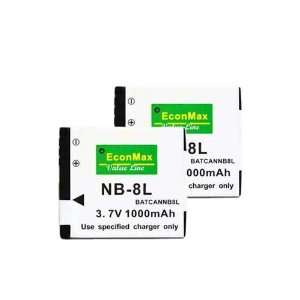   8L NB8L Rechargeable Li ion 1000mAh Battery For Canon