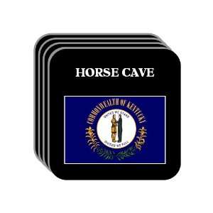  US State Flag   HORSE CAVE, Kentucky (KY) Set of 4 Mini 