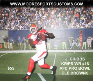 Custom Mcfarlane Josh Cribbs #16 AFC Pro Bowl edition Cle Browns 