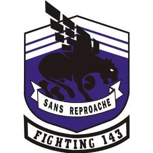  US Navy VF 143 Fighting 143 San Reproche Squadron Decal 