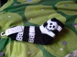 Fabulous Skull Sock Slippers Cute Goth EMO  