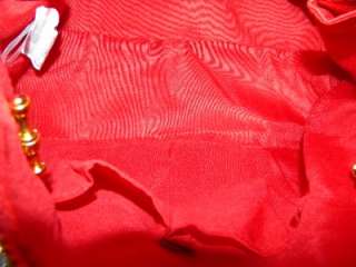 Avon Mark Chain Charm Hand Bag Purse Red New Item 094000674903  
