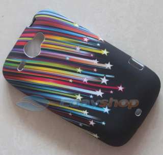 Rainbow Star Soft Cover Skin Case For HTC Wildfire G8   
